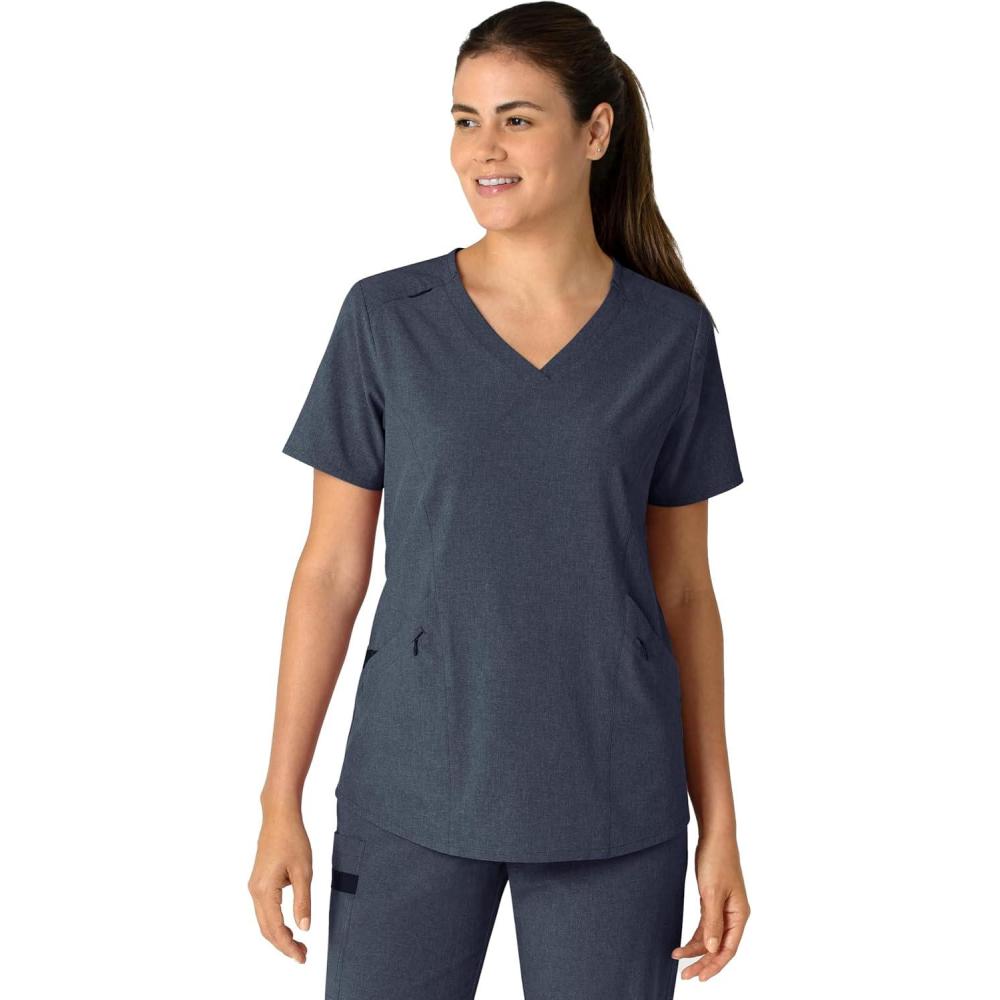 imageWink Womens Scrub TopNavy Heather