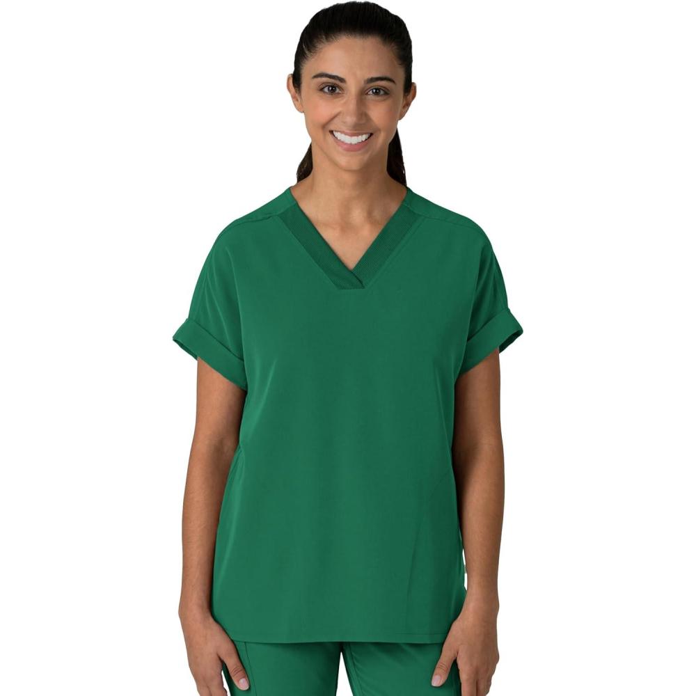 imageWink Womens Womens Drop Shoulder Boxy Scrub TopHunter