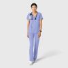 Wink Boundless Women’s 2-Pocket V-Neck Scrub Top – Ceil Blue, XS