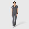 Wink Boundless Women’s 2-Pocket V-Neck Scrub Top – Pewter, L