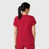Wink Boundless Women’s 2-Pocket V-Neck Scrub Top – Red, M