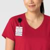 Wink Boundless Women’s 2-Pocket V-Neck Scrub Top – Red, M