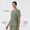 Wink Boundless Women’s 2-Pocket V-Neck Scrub Top – Sage, M