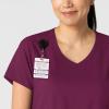 Wink Boundless Women’s 2-Pocket V-Neck Scrub Top – Wine, L