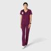 Wink Boundless Women’s 2-Pocket V-Neck Scrub Top – Wine, L