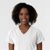 Wink NURTUR Scrubs for Women, V-Neck Scrub Top – White, 3X