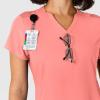 Wink Nova Women’s Flex-n-Reach Shoulder Panel V-Neck Scrub Top – Paradise Pink, 2X
