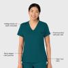 Wink Womens Scrub Top(Caribbean Blue)