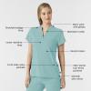Wink Womens Scrub Top(Coastal Blue)