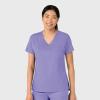 Wink Womens Scrub Top(Iris Purple)