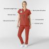Wink Womens Scrub Top(Mineral Red)