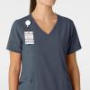 Wink Womens Scrub Top(Navy Heather)