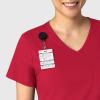 Wink Womens Scrub Top(Red)
