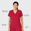 Wink Womens Scrub Top(Red)