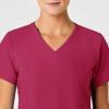 Wink Womens Scrub Top(Viva Magenta)