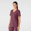 Wink Womens Scrub Top(Wine Heather)