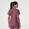 Wink Women’s Scrub Top(Wine Heather)