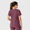 Wink Womens Scrub Top(Wine Heather)