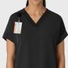 Wink Women’s Women’s Drop Shoulder Boxy Scrub Top(Black)