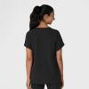 Wink Women’s Women’s Drop Shoulder Boxy Scrub Top(Black)