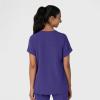 Wink Women’s Women’s Drop Shoulder Boxy Scrub Top(Grape)
