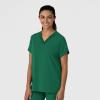 Wink Women’s Women’s Drop Shoulder Boxy Scrub Top(Hunter)