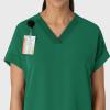 Wink Women’s Women’s Drop Shoulder Boxy Scrub Top(Hunter)