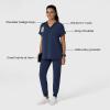 Wink Women’s Women’s Drop Shoulder Boxy Scrub Top(Navy)