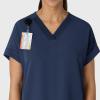 Wink Women’s Women’s Drop Shoulder Boxy Scrub Top(Navy)