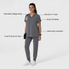 Wink Women’s Women’s Drop Shoulder Boxy Scrub Top(Pewter)