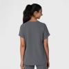 Wink Women’s Women’s Drop Shoulder Boxy Scrub Top(Pewter)