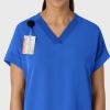 Wink Women’s Women’s Drop Shoulder Boxy Scrub Top(Royal)