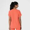Wink Women’s Women’s Drop Shoulder Boxy Scrub Top(Sugar Coral)
