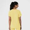 Wink Women’s Women’s Drop Shoulder Boxy Scrub Top(Sunshine Yellow)