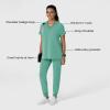 Wink Women’s Women’s Drop Shoulder Boxy Scrub Top(Turquoise)