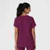 Wink Women’s Women’s Drop Shoulder Boxy Scrub Top(Wine)