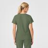 Wink Women’s Women’s Stylized V-Neck Scrub Top(Olive)