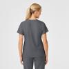 Wink Women’s Women’s Stylized V-Neck Scrub Top(Pewter)