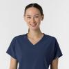 Wink Women’s Women’s V-Neck Tunic Scrub Top(Navy)