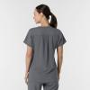 Wink Women’s Women’s V-Neck Tunic Scrub Top(Pewter)