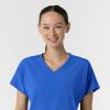 Wink Women’s Women’s V-Neck Tunic Scrub Top(Royal)