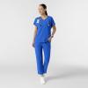 Wink Women’s Women’s V-Neck Tunic Scrub Top(Royal)
