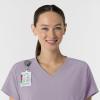 Wink Women’s Women’s V-Neck Tunic Scrub Top(Wisteria)