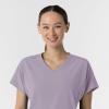 Wink Women’s Women’s V-Neck Tunic Scrub Top(Wisteria)