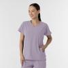 Wink Women’s Women’s V-Neck Tunic Scrub Top(Wisteria)
