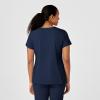 WonderWink Mens Y-Neck Wrap Top(Navy)