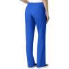 WonderWink W123 Women’s Basic V-Neck Top & Drawstring Pant Scrub Set + Badge Reel(Navy)