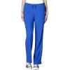 WonderWink W123 Women’s Basic V-Neck Top & Drawstring Pant Scrub Set + Badge Reel(Royal)