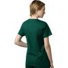 WonderWink WORK Women’s Scrub Short Sleeve Snap Front Jacekt Top and Pants + Badge Reel(White)