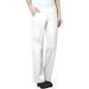 WonderWink WORK Women’s Scrub Short Sleeve Snap Front Jacekt Top and Pants + Badge Reel(White)